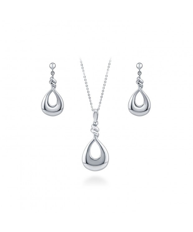 BERRICLE Sterling Teardrop Necklace Earrings