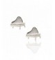 Silver Zirconia Musical Instrument Earrings