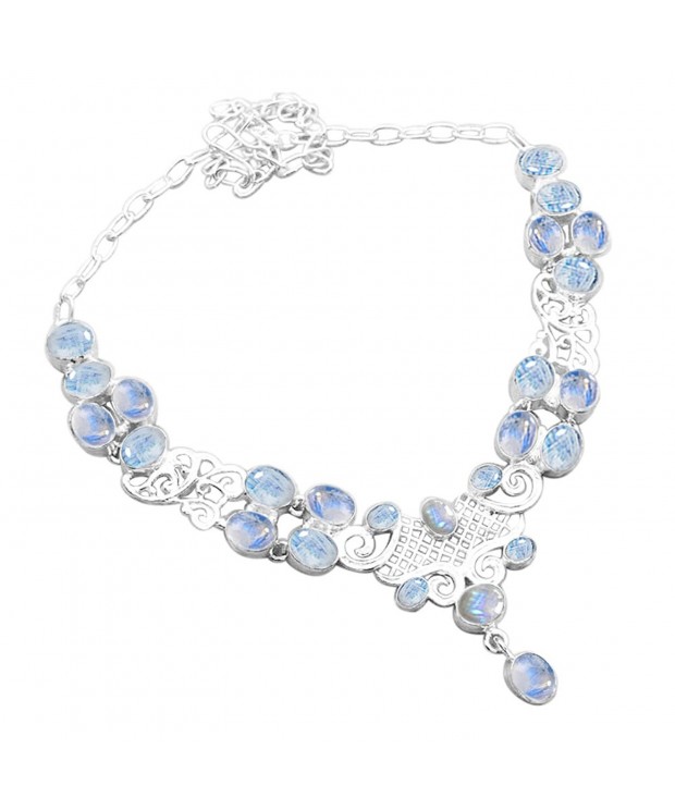 Moonstone Sterling Silver Handmade Necklace