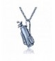 Sterling Silver Pendant Stainless Necklace