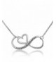 CoolJewelry Sterling Infinity Pendant Necklace