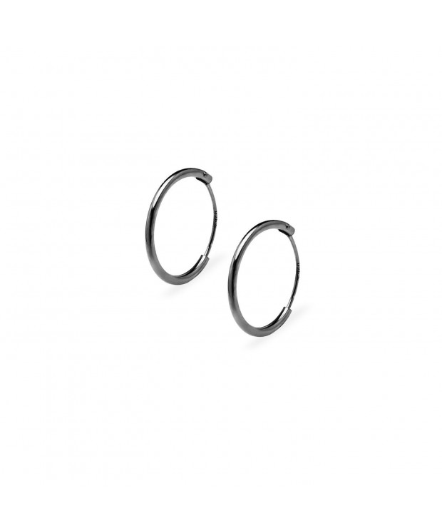 Endless Hoop Earrings Sterling Silver