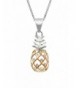 Sterling Silver Pineapple Necklace Pendant