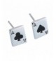 Hi summer Poker Sterling Silver Earrings