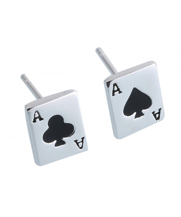 Hi summer Poker Sterling Silver Earrings