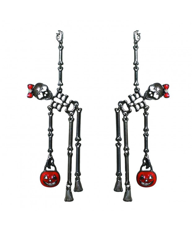 Rosemarie Collections Skeletons Halloween Earrings