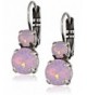 Mariana Silver Opalescent Crystal Earrings