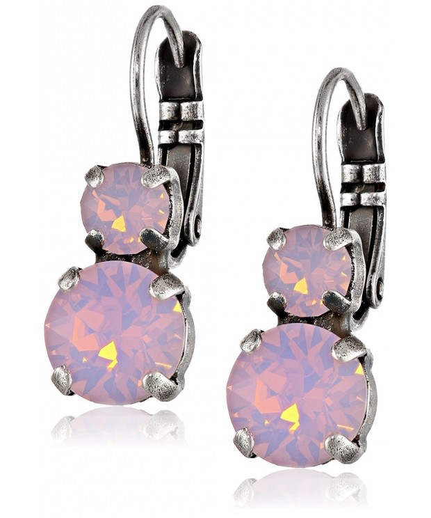 Mariana Silver Opalescent Crystal Earrings