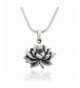 Oxidized Sterling Antique Blooming Necklace
