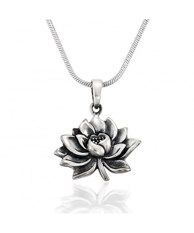 Oxidized Sterling Antique Blooming Necklace