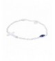 Unisex Delicate Clover Bracelet Sterling