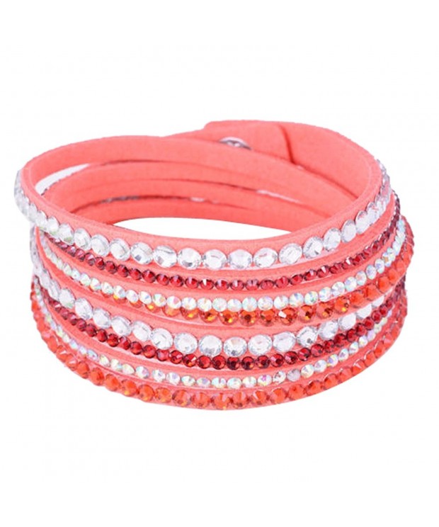 Eyourlife Wristband Rhinestone Multilayer Bracelet