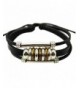 Christmas Multistrand Leather Adjustable Bracelet