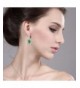 Simulated Emerald Sterling Silver Earrings