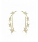 Mevecco Crawler Climber Earrings Jewelry Star Gold