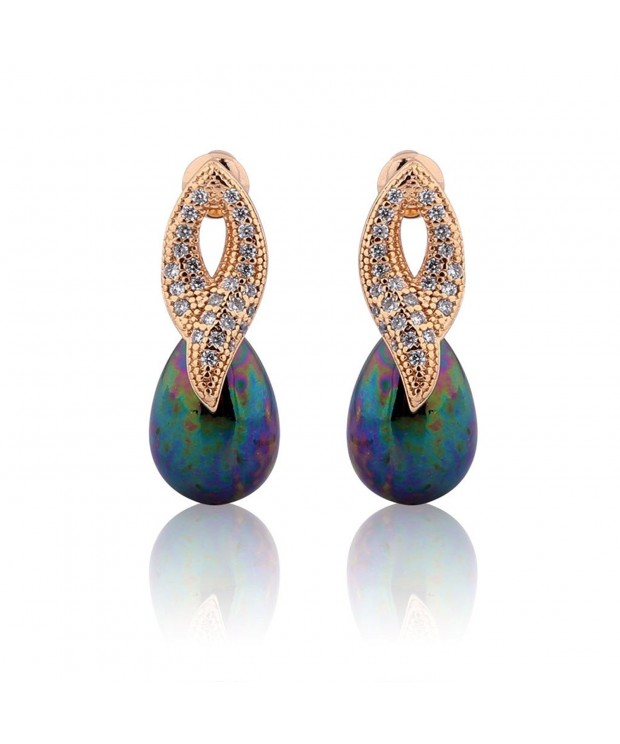 GULICX Elegant Simulated Tahitian Earrings