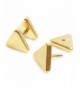 Stainless Steel Plain Triangle Earrings