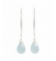 NOVICA Sterling Pear Shaped Chalcedony Earrings