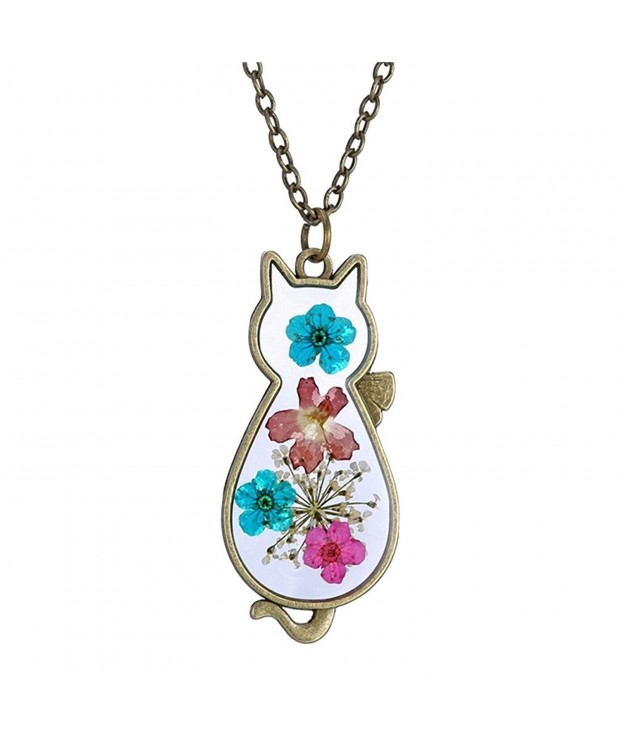 PAMTIER Pressed Pendant Vintage Necklace