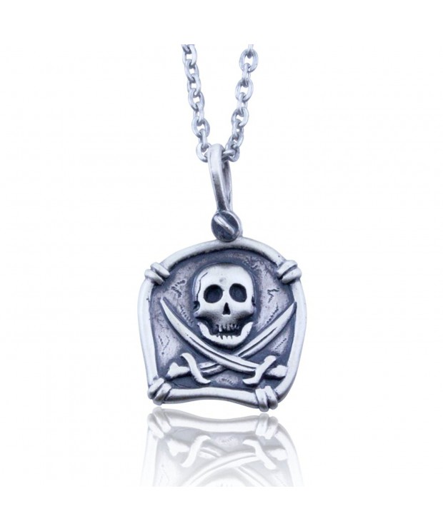 Pirate Skull Sterling Stainless Necklace
