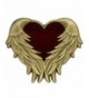 PinMarts Antique Heart Angel Enamel