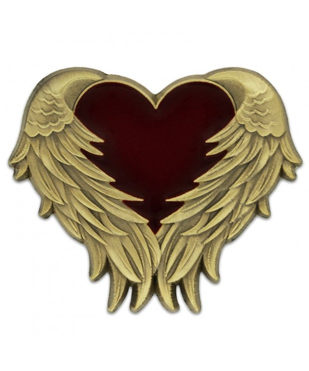 PinMarts Antique Heart Angel Enamel