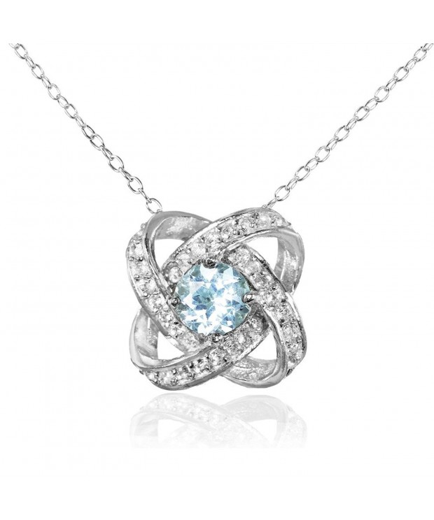 Sterling Silver White Topaz Necklace