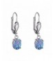 KELITCH Created Opal Dangles Leverback Earrings