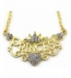 Princess Pendant Necklace Rhinestones Bridesmaid