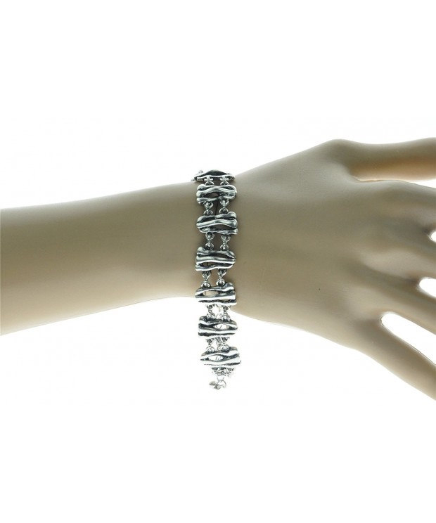 Antique Silver Plated Link Bracelet