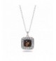 Violin Classic Silver Crystal Necklace