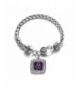 Hodgkins Lymphoma Awareness Silver Bracelet