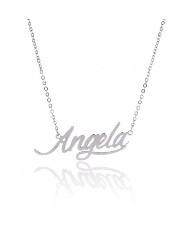 AOLO Handwriting Personalized Necklace Angela