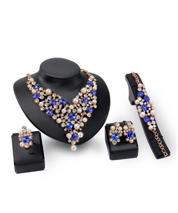 EVERRICH Luxurious Simulated Statement Necklace