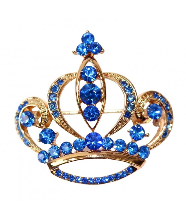 Navachi Plated Crystal Royal Brooch