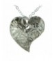 12th Year Anniversary Heart Necklace