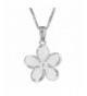 Sterling Silver Plumeria Necklace Extender