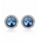 SBLING Platinum Plated Earrings Swarovski Crystals