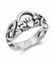 Celtic Trinity Claddagh Sterling Silver