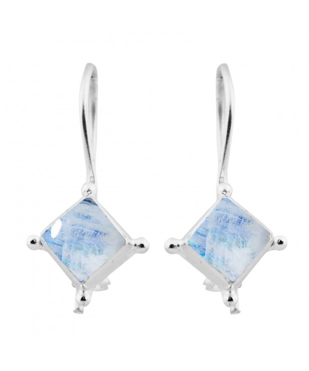 Moonstone 925 Silver Plated Earrings