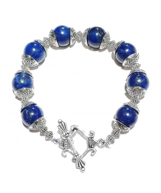 Lapis Lazuli Gemstone Handcrafted Bracelet