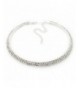 Austrian Crystal Choker Necklace Silver