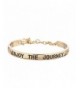 Lux Accessories Goldtone Engraved Verbiage