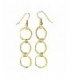 Gold Flashed Sterling Silver Hammered Earrings