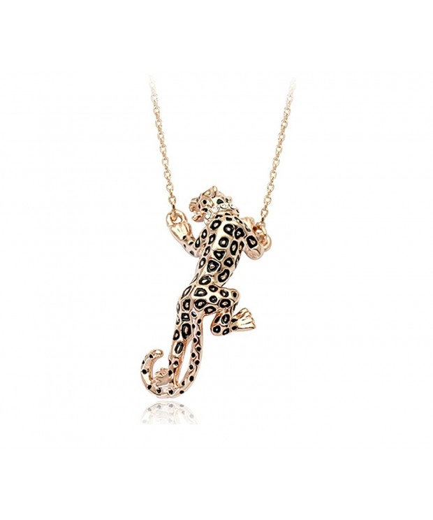 Stunning Leopard Zirconia Crystal Necklace