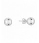 White Gold Earrings Butterfly Pushback