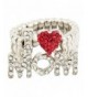 Love Stretch Heart Clear Crystals
