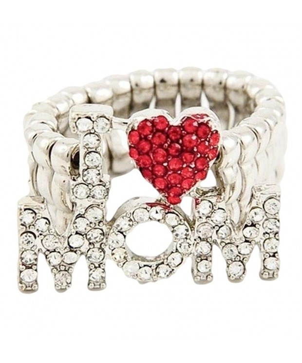 Love Stretch Heart Clear Crystals