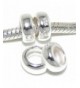 Sterling Silver Four piece Rubber Spacers