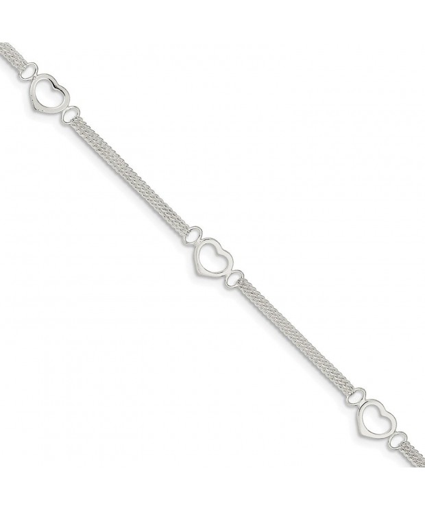 Sterling Silver 10inch Polished Anklet